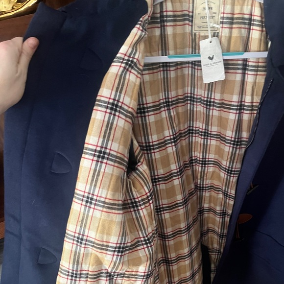 NWT’s Hope & Henry Classic Navy Men’s Toggle Coat! - Picture 9 of 9